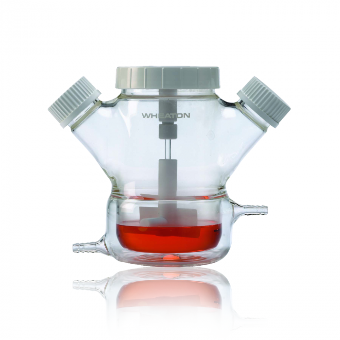 WHEATON CELSTIR Jacketed Double Sidearm Spinner Flasks