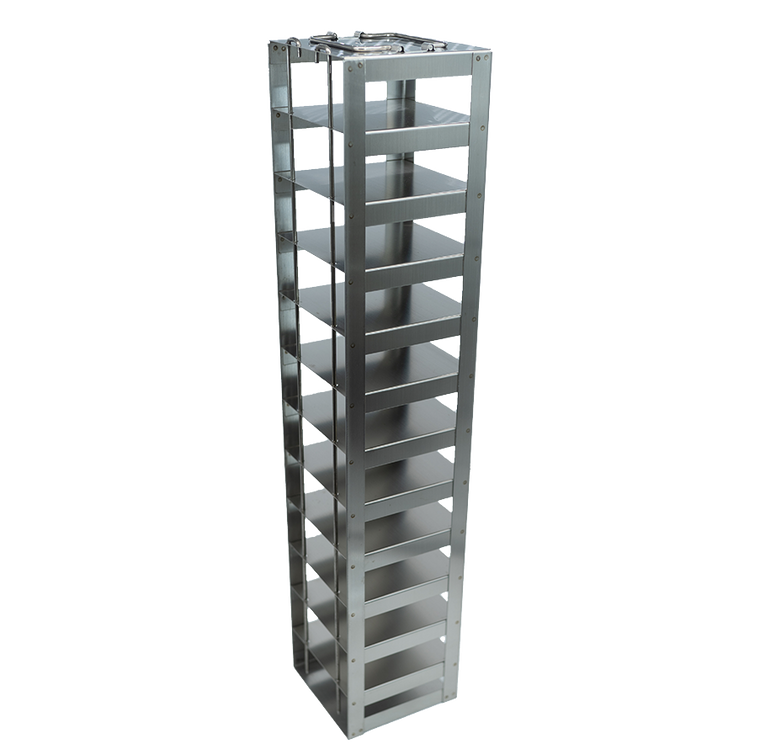 Vertical Rack for 50-Cell 0.5 mL Microtube Boxes, Holds 24 boxes,