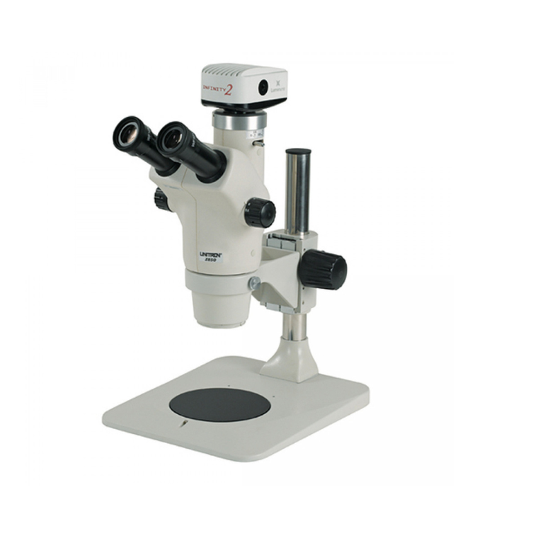 Unitron® Z650HR Trinocular High Resolution Zoom Stereo Microscope, on Pole Stand, 0.6-5.0x zoom, PL10x/23mm