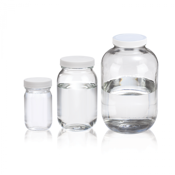 WHEATON® Standard Clear Wide Mouth bottle, 16oz, 24/Case