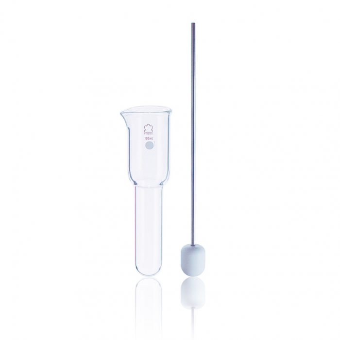KIMBLE® KONTES® 100mL Large Volume Potter-Elvehjem Tissue Grinder, with PTFE Pestle and Glass Tube, 1/Case