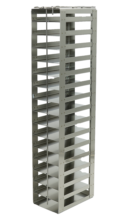 Vertical Freezer Rack for SBS Formatted Boxes, Holds 16 Boxes