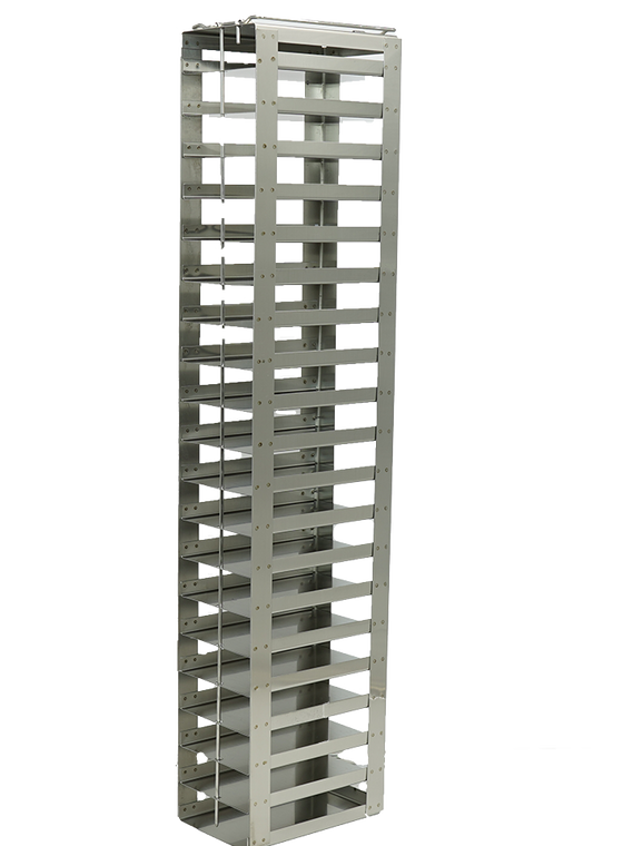 Vertical Freezer Rack for SBS Formatted Boxes, Holds 20 Boxes