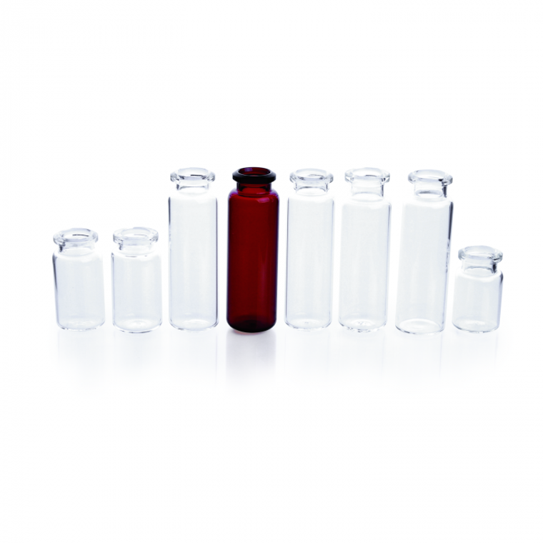 WHEATON® µL MicroLiter® 20mm Crimp Seal, Headspace Vials, Beveled, or Flat Crimp, 100/Case