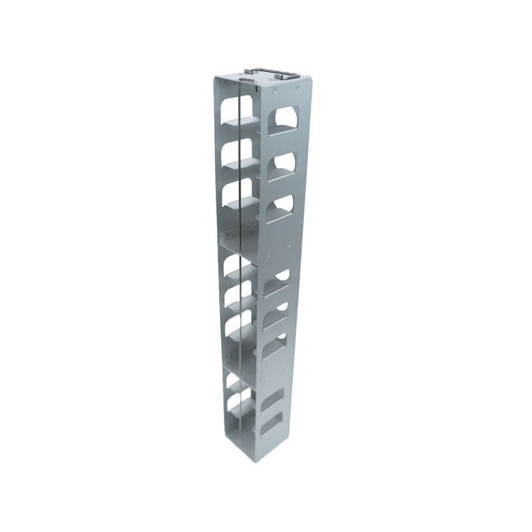 Aluminum Freezer Racks for 2" Mini Boxes, Vertical Configuration, 11 Box Capacity