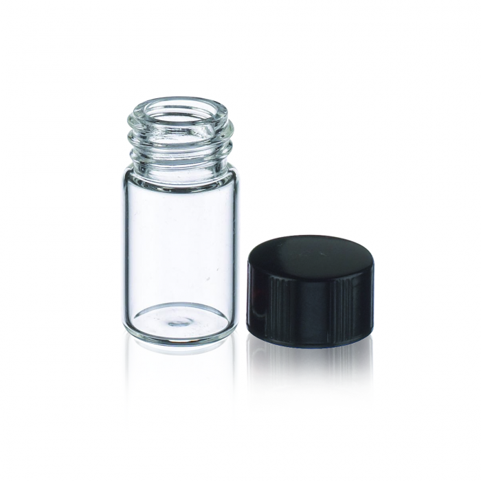 WHEATON® LAB FILE® Sample Vials, Shorty Vials With Caps Attached, 13-425 Thread, 200/Case