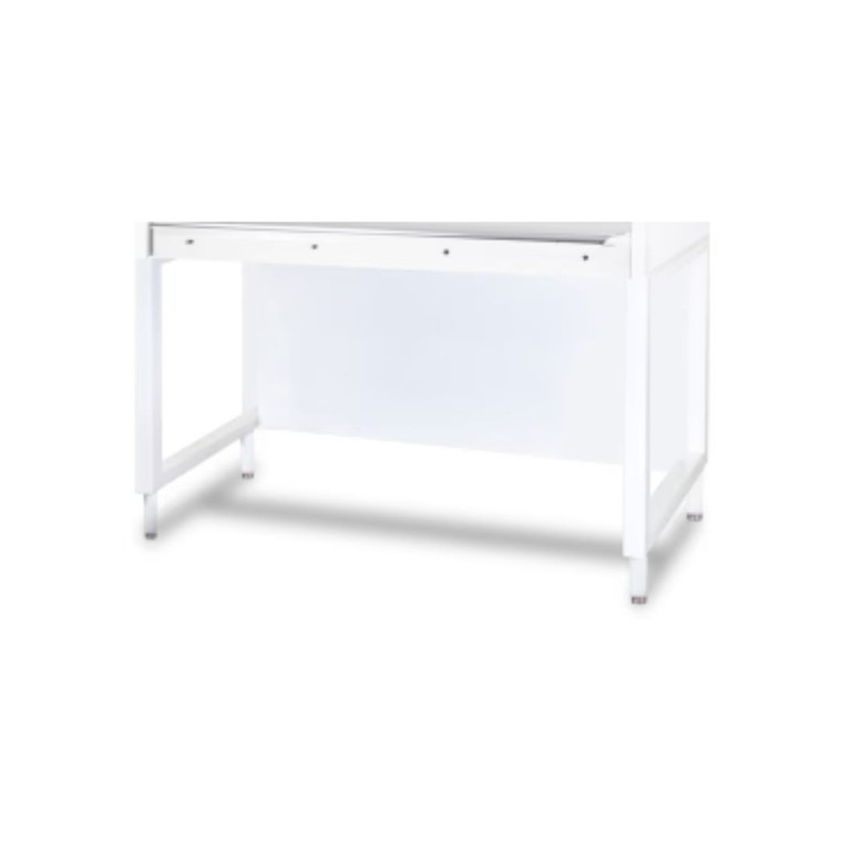 Esco® (STL-4A0) 4ft Stand, adjustable height with pins from 26" to 36" with 1" increments with shelf and closed back wall, sitting & standing height, Leveling Feet