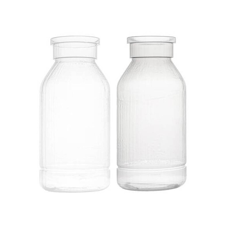 8 oz. Drosophila Square Bottom Bottles, Polypropylene, Autoclavable, indent at bottom for food, 60x130mm, 250/case