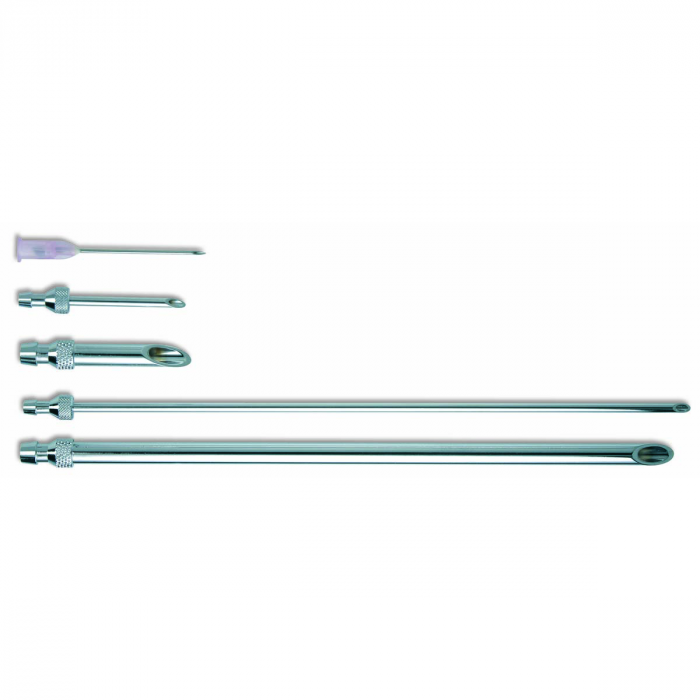SOCOREX DOSYS Syringe Short Vent Cannulas, Chrome Plated