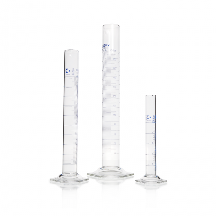 DURAN® Measuring Cylinder, with Hexagonal Base, Class A, 2/Case