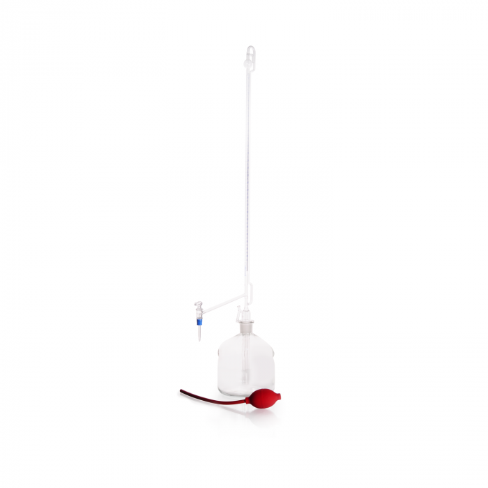 DURAN® Automatic Burette, Class AS, Pellet-type, with glass key and reservoir bottle, 50 mL, 1/Case