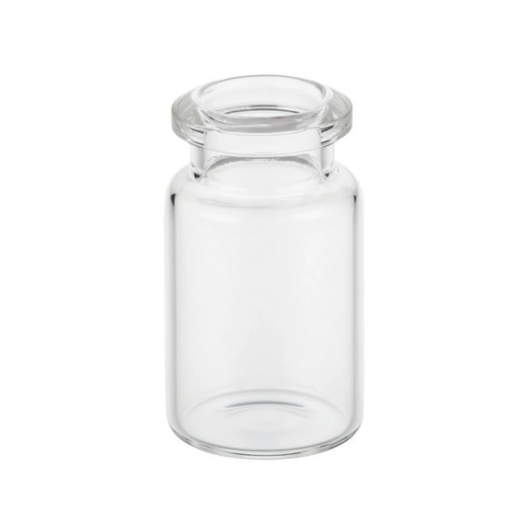 ASI™ 6mL Glass Crimp Top Headspace Vials, 20mm, Beveled Finish, Flat Bottom, 100/Pk