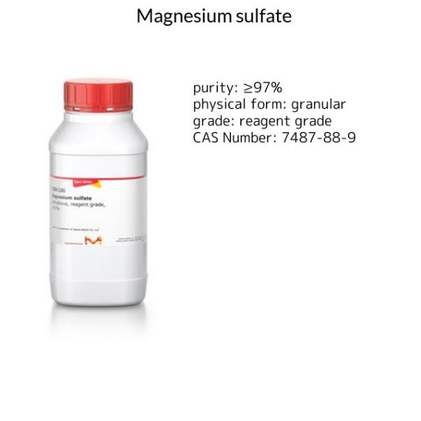 Magnesium sulfate, 1 X 500 g (208094-500G)
