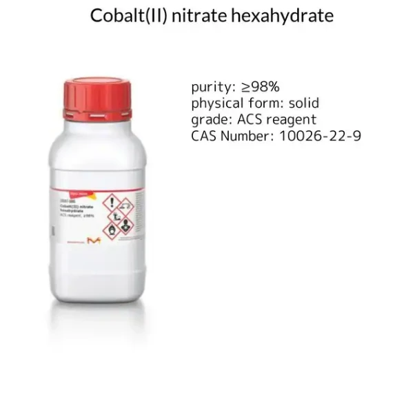 Cobalt(II) nitrate hexahydrate, 1 X 500 g (239267-500G)