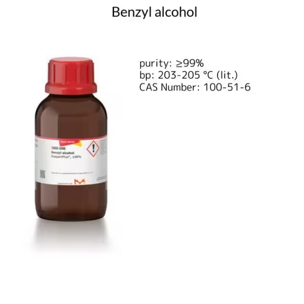 Benzyl alcohol, 1 X 500 mL (108006-500ML)