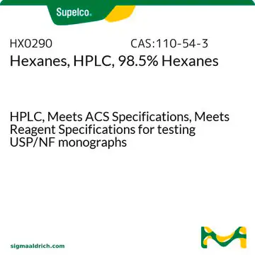Hexanes, HPLC, 98.5% Hexanes, 1 X 4 L (HX0290P-1)