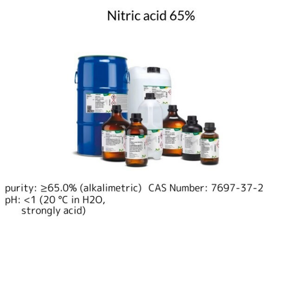 Nitric acid 65%, 1 X 2.5 L (1004562500)