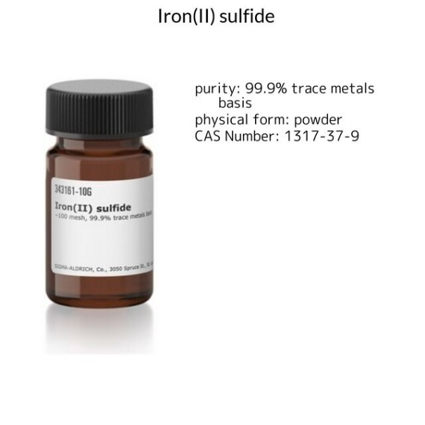 Iron(II) sulfide, 1 X 10 g (343161-10G)