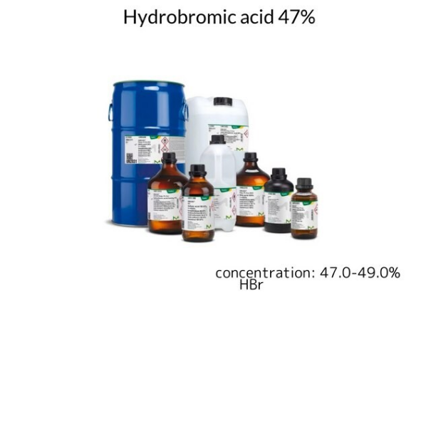 Hydrobromic acid 47%, 1 X 1 L (1003071000)