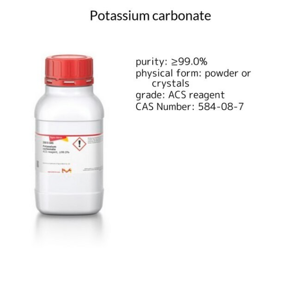 Potassium carbonate, 1 X 500 g (209619-500G)