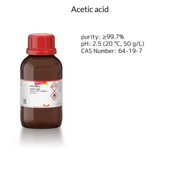 Acetic acid, 6 X 2.5 L (695092-6X2.5L)