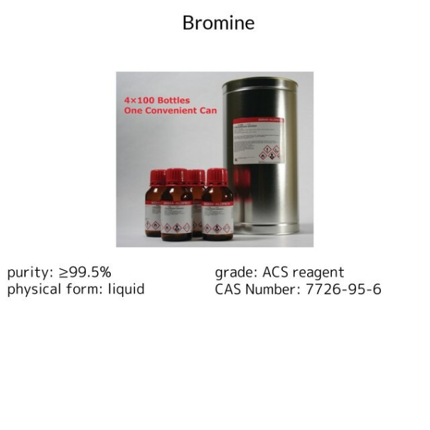Bromine, 1 X 450 g (277576-450G)
