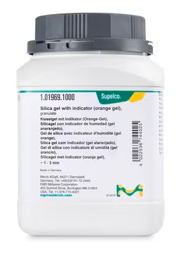 Silica gel with indicator (orange gel),, 1 X 25 kg (1019699025)