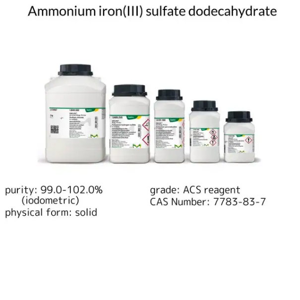 Ammonium iron(III) sulfate dodecahydrate, 1 X 12 kg (1037769012)