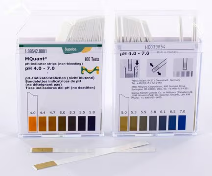 pH-indicator strips pH 4.0 - 7.0, 100 strips (1095420001)