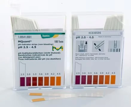 pH-indicator strips pH 2.5 - 4.5, 100 strips (1095410001)