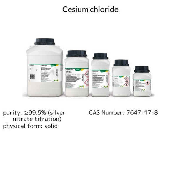 Cesium chloride, 1 X 25 g (1020380025)