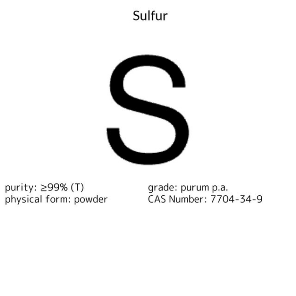 Sulfur, 1 X 1 kg (84683-1KG)