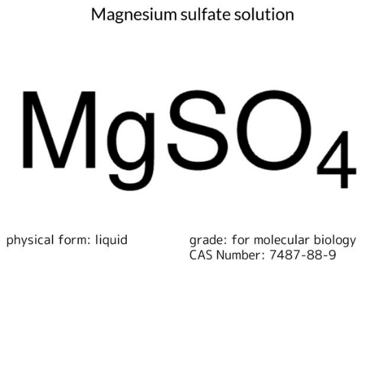 Magnesium sulfate solution, 1 X 500 mL (83266-500ML-F)