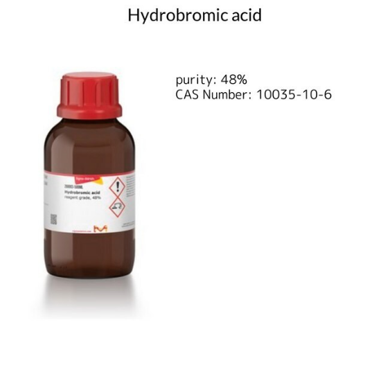 Hydrobromic acid, 1 X 500 mL (268003-500ML)