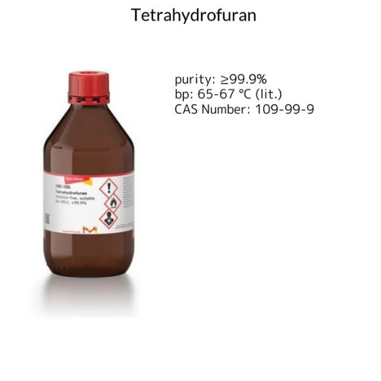 Tetrahydrofuran, 1 X 20 L (34865-20L)
