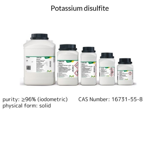 Potassium disulfite, 1 X 1 kg (1050571000)