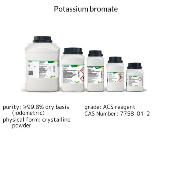 Potassium bromate, 1 X 250 g (1049120250)