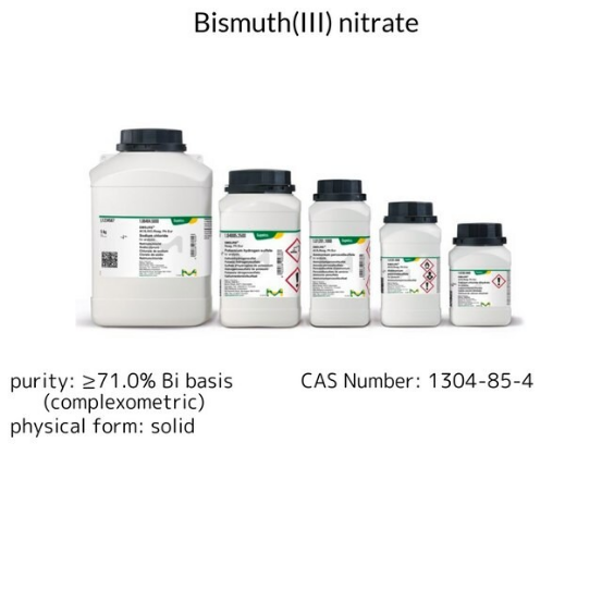 Bismuth(III) nitrate, 1 X 100 g (1018780100)