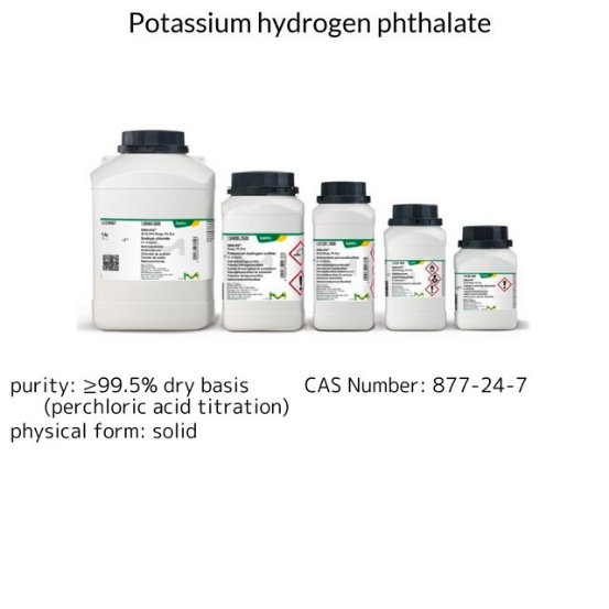 Potassium hydrogen phthalate, 1 X 250 g (1048740250)
