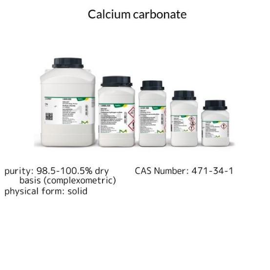 Calcium carbonate, 1 X 250 g (1020660250)