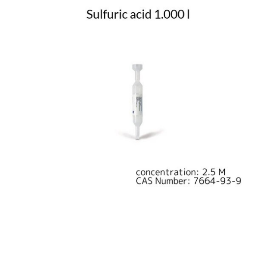 Sulfuric acid 1.000 l, 1 X 1 L (1099120001)