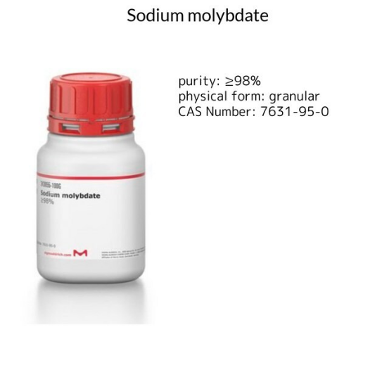 Sodium molybdate, 1 X 100 g (243655-100G)
