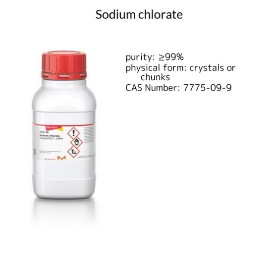 Sodium chlorate, 1 X 1 kg (244147-1KG)
