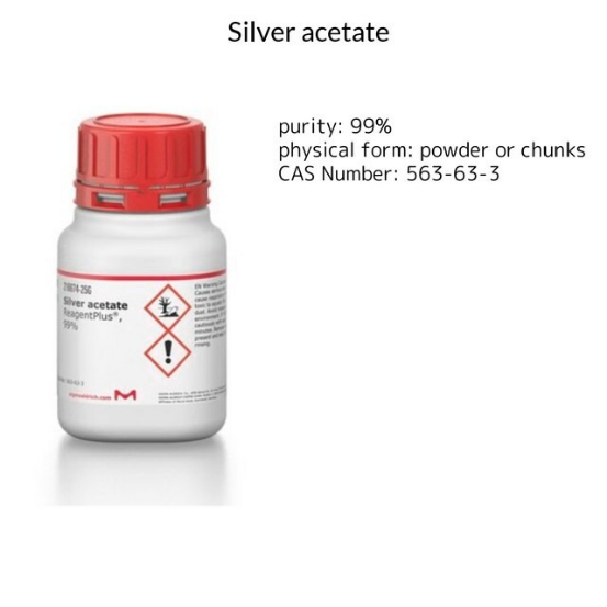 Silver acetate, 1 X 25 g (216674-25G)