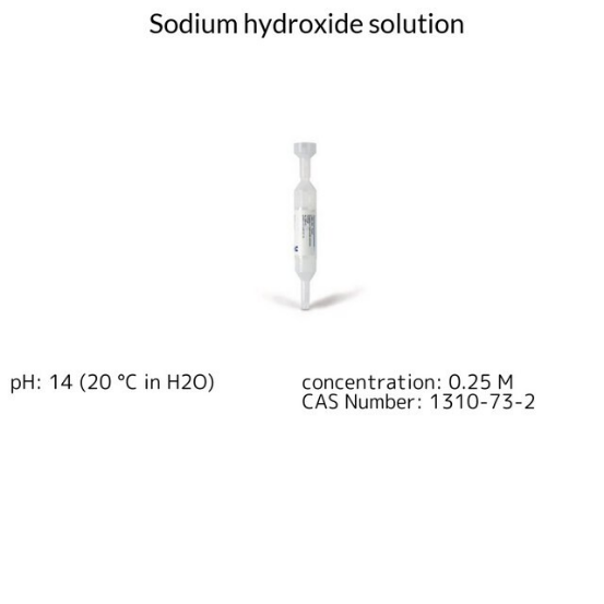 Sodium hydroxide solution, 1 amp (1099580001)