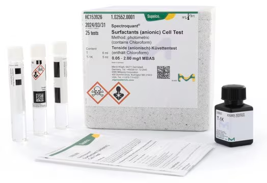 Surfactants (anionic) Cell Test, 1 X 25 tests (1025520001)