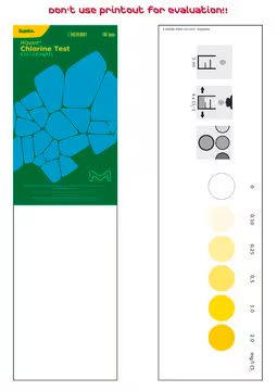 Chlorine Test in freshwater and seawater, 1 X 100 tests (1146700001)