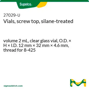 Vials, screw top, silane-treated, 1 X 100 ea (27029-U)