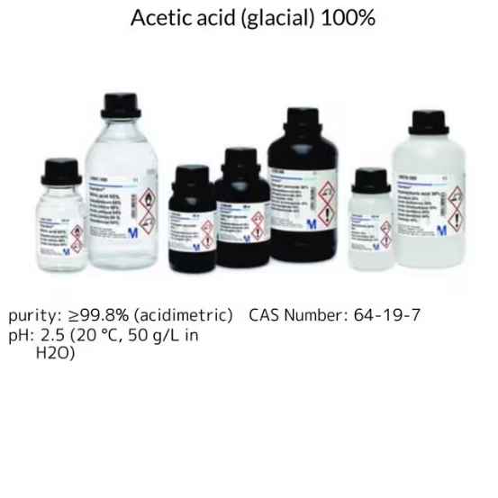 Acetic acid (glacial) 100%, 1 X 1 L (1000661000)