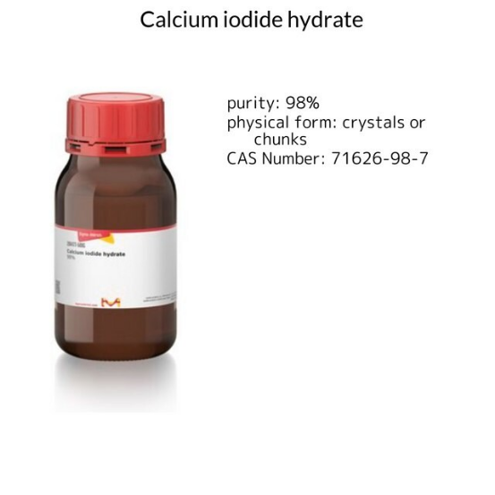 Calcium iodide hydrate, 1 X 500 g (208477-500G)
